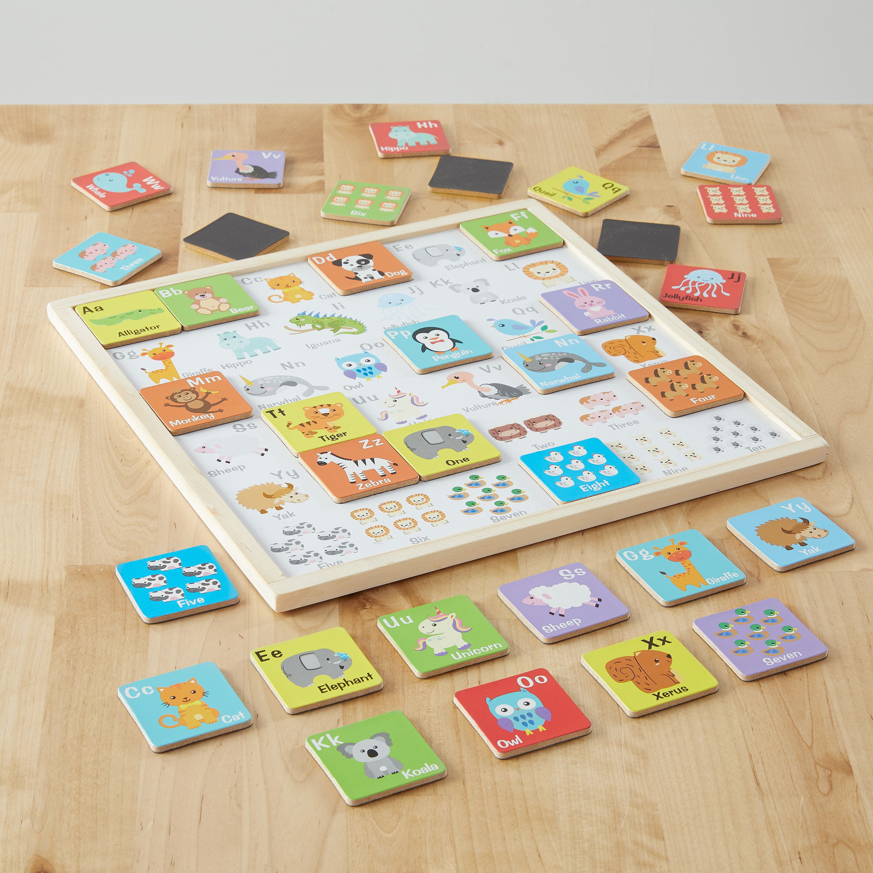 Details about   Spark Create Imagine 2 In 1 Matching Magnetic ABC Puzzle With Chalk Board Sealed 