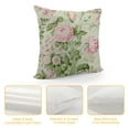 thumbnail image 4 of MDO  Rose Flower Floral One Throw Pillow with Cover for Couch Bed Sofa, 18 x 18 Decorative Pillows w/Case, 4 of 5