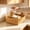 A, variant on Imitation Rattan Hand Woven Fruit Basket, Multipurpose Storage Tray for Produce Snacks Dry Goods, Rustic Serving Basket and Organizer for Kitchen Counter Dining Table Display, Yellow, Large