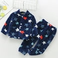 thumbnail image 2 of TAIAOJING Fall/Winter Baby Boy Girl Clothes Toddler Winter Long Sleeve Cartoon Sleepwear Pajamas Button Tops Pants 2PCS Set Bodysuit Outfits 4-5 Years, 2 of 4