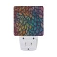 thumbnail image 5 of Yayeee LED Plug in Night Light for The Home with Auto Dusk to Dawn Light Sensors, 2 Pack, Colorful Dragon Scales Pattern, 5 of 6