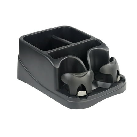 Multifunctional Car Organizers Rear Seat Beverage Holder Storage Box with 2 Adjustable Cup Holders