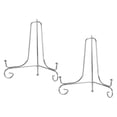 thumbnail image 1 of Unique Bargains 2Pack 6 Inch Plate Stands for Display Iron Folding Easel Plate Holders, Silver, 1 of 5