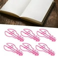 thumbnail image 1 of Paperclips, 100pcs Bulb Shape Paper Clips  Prevention Plating Process Metallic Paper Clips Small Paper Clips Portable for Office Document Classification, 1 of 7