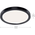 thumbnail image 5 of Kichler 53009BK30 Ara 10" Wide Flush Mount Drum Ceiling Fixture - Black, 5 of 6