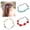 White, variant on Summer Beautiful Wreath Headband for Women Non-Slip Fashion Small Rose Headband Cute Headwear Adjustable Elastic Womens Hair Band Accessories (One Size Color Red)