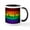 White/Black Inside, variant on CafePress - Ally Gay Rainbow Art Mugs - 11 oz Ceramic Mug - Novelty Coffee Tea Cup