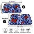 thumbnail image 3 of Balery Abstract Colorful Butterflies Print Car Windshield Sun Shade,Windshield Sunshade for Car Pickup Truck SUV Accessories-Small, 3 of 7