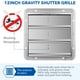 thumbnail image 4 of Shutter Louver Vent iPower de aluminio cuadrado de 18 pulgadas, paquete de 2 unidades, 4 of 7
