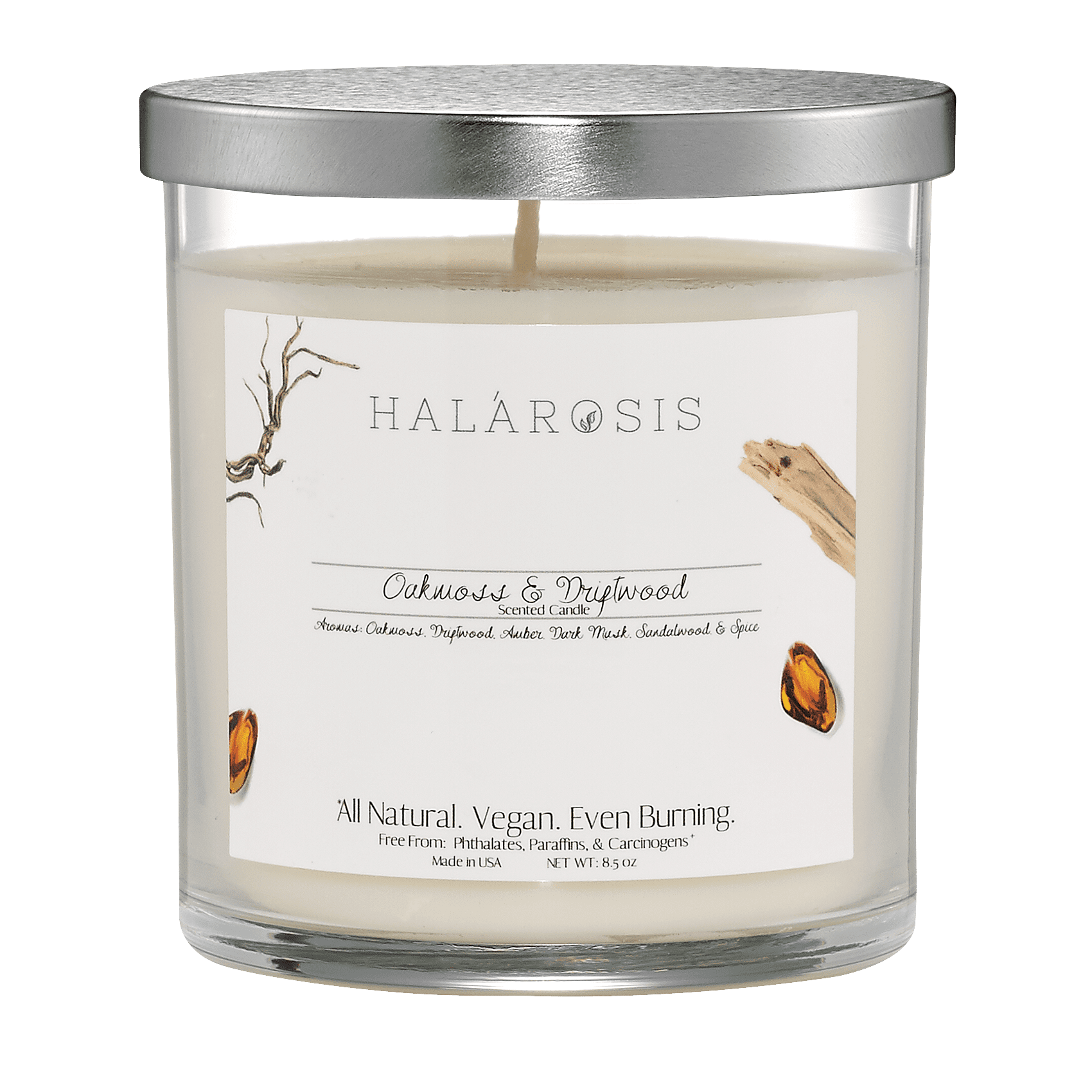 Driftwood Coconut Soy Candle Vegan Woodsy Scented Natural Candle Self-Care Gift Cedar Candle Aromatherapy Essential Oil Candle