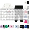 thumbnail image 4 of YDFCWXW Fleece Pullover Hoodie and Pants Outfit Set Toddler to Little Kid 2-12 Years (Purple, 9-10 Years), 4 of 5