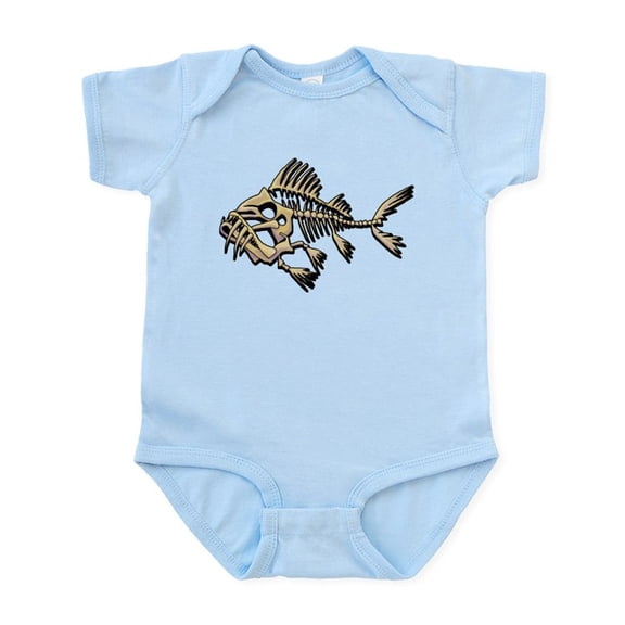 CafePress - Skello Fish Body Suit - Baby Light Bodysuit, Size Newborn - 24 Months