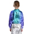 thumbnail image 2 of iiniim Girls Kids Sequins Hip Hop Jazz Outerwear Shiny Metallic Bomber Jacket Coat Disco Party Blue 10, 2 of 7