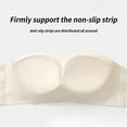 thumbnail image 4 of Kovlvoll Strapless Bras for Women Seamless No Underwire Push up Full Coverage Gathering Comfort Bandeau Bra, 4 of 4