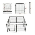 TOOCA Heavy Duty Dog Playpen Fence with Door Puppy Play Yard, 8 Panels