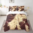 thumbnail image 2 of Homewish Rustic Cow Hide 7-Piece Twin Bedding Sets,Western Farmhouse Bedding Comforter Set,Beige Brown Sheet Sets For Men Women,Breathable Home Decor, 2 of 8