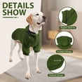 thumbnail image 2 of Kickred Basic Dog Hoodie Sweatshirts, Pet Clothes Hoodies Sweater with Hat and Leash Hole, Soft Cotton Outfit Coat for Large Medium Small Dogs(XL, Army Green), 2 of 6