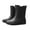 Black, variant on Xfvqtps Unisex Rain Boots Ankle Rain Boots Short Waterproof Rubber Shoes Non-Slip Sole for Men Women Casual Outdoor