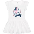 thumbnail image 3 of Inktastic 4th of July with Striped Stars Girls Toddler Dress, 3 of 5