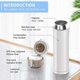 thumbnail image 3 of Double Walled Vacuum Flask , 450ml Stainless Steel Insulated Water Bottle, Flask for Hot and Cold Drinks, (White), 3 of 5