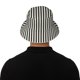 thumbnail image 5 of Balery Black And White Thick Stripes Sombreros para el sol para hombre y mujer, sombrero de pescador con UPF 50+, 5 of 6