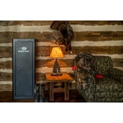 Mossy Oak 18 Gun Security Cabinet, 21-inch x 18-inch x 55 inch, Key Lock, Black