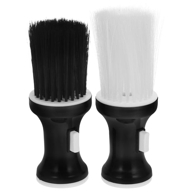 2 cepillos de peluquero para el cuello, accesorios de peluquero, cepillo para el cabello para polvos de peluquero.