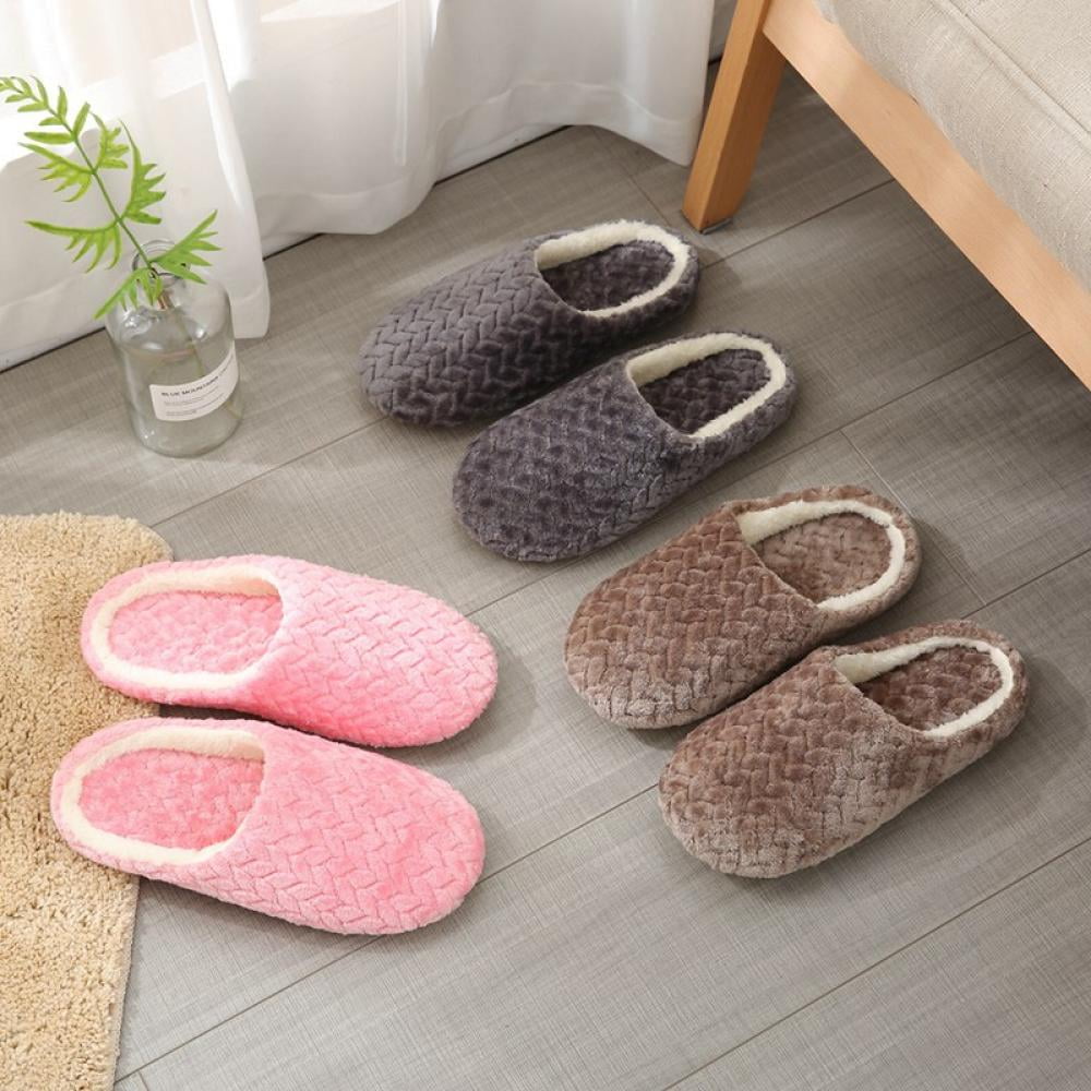 Amazon.com | WaySoft Genuine Sheepskin Slippers Men Warm Fur Indoor House  Slippers for Men (8, Black, numeric_8) | Shoes
