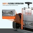 thumbnail image 4 of VEVOR Automatic Wire Stripping Machine, 0.06''-0.98'' Electric Motorized Cable Stripper, 60 W, Wire Peeler with Visible Stripping Depth Reference, 6 Round & 1 Flat Channels for Scrap Copper Recycling, 4 of 9