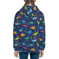 thumbnail image 6 of Naloa Dinosaurs Teenage Zipper Hoodie, Long Sleeve Zip Up Hoodies Casual Jackets Tops for 7-12 Years-Medium, 6 of 6