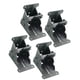 thumbnail image 3 of EeaseMX 4 piezas de marco de soporte plegable con autobloqueo para patas de mesa y silla, bisagras para muebles del hogar, herramienta de soporte de bisagra plegable de 90 grados (negro), 3 of 8