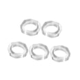 thumbnail image 2 of 5x Anillos porta servilletas Hebillas para servilletas Hebillas para servilletas de moda Porta servilletas para reuniones familiares Acción de Gracias Geométrico, 2 of 8