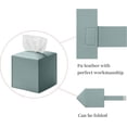 thumbnail image 5 of PU Leather Tissue Box Cover Square – Modern PU Leather Cube Tissue Box Holder Decorative for Bathroom Vanity Countertop/Night Stands/Office Desk, 5 of 6