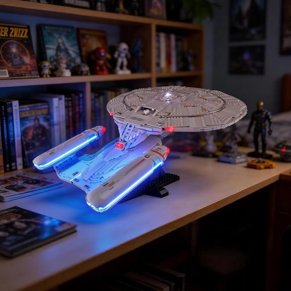 LED Light for Lego-10356 Icons Star Trek: U.S.S. Enterprise NCC-1701-D Building Blocks Model (Building Set NOT Included)
