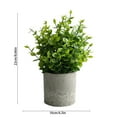 thumbnail image 3 of Vacemry Under $5 Artificial Potted Plant, Fake Green Plant in Decorative Pot, Realistic Tabletop Greenery for Desk Shelf Countertop, Low Maintenance Home Office Decor, Faux Plant, 3 of 6