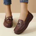 thumbnail image 6 of Willtoo Womens Wide Toe Loafers Slip On Comfort Platform Walking Shoes Casual Non Slip Flat Loafers for Daily Work Wear, 6 of 6