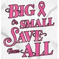 thumbnail image 2 of Save Them All Breast Cancer Awareness Womens Plus Size Graphic Zipper Hoodie Brisco Brands 2X, 2 of 5