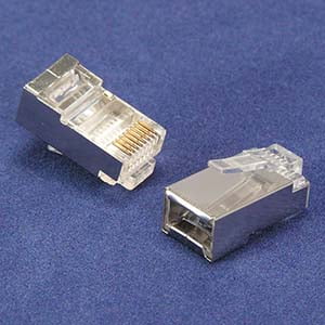 ACCL RJ45 Cat.5E Shielded Plug Stranded 50 Micron 100pk, 1 Pack