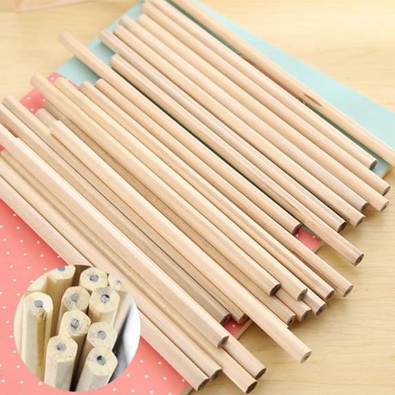 Natural Wood Pencil HB Blank Hexagonal Non-toxic Standard Sketch Drawing Pencil Stationery Office School Supplies