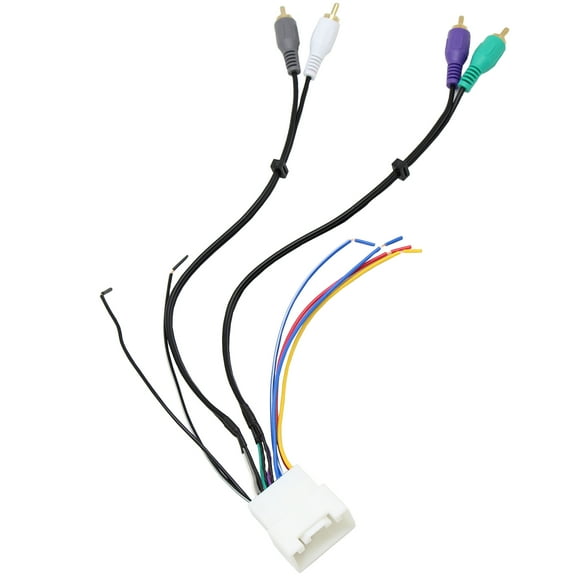 RED WOLF Car Amp Amplifier Stereo Wiring Harness Adapter RCA Plug Compatiable with Toyota 2000-2014 Lexus ES300 2000-2003