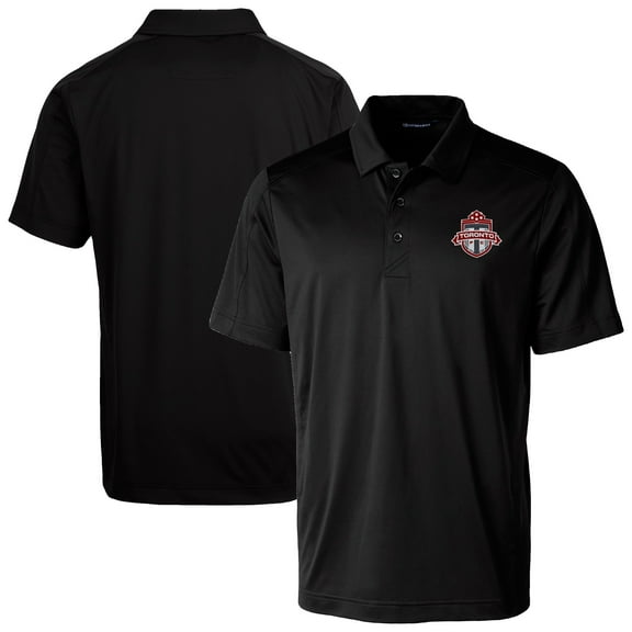 Men's-Cutter & Buck  Black Toronto FC Big & Tall Prospect Eco Textured Stretch Recycled Polo
