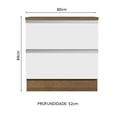 thumbnail image 2 of Mueble de Cocina 80 cm 2 Cajones Marrón/Blanco Glamy Madesa, 2 of 5