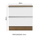 thumbnail image 2 of Gabinete Bajo Bufetera Madesa Glamy 80cm Con Encimera MB 01, 2 of 5