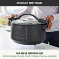 thumbnail image 6 of GreenPan 8 Quart Locking Lid Slow Cooker, Healthy Ceramic Nonstick, Graphite, 6 of 9