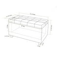 thumbnail image 5 of Atlin Designs Banc de Rangement en Similicuir Brun, 5 of 5