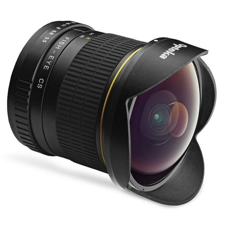 Opteka 6.5mm f/3.5 HD Aspherical Fisheye Lens with Removable Hood for Nikon D7500, D7200, D7100, D7000, D5600, D5500, D5300, D5200, D5100, D3400, D3300, D3200 and D3100 Digital SLR (Best Fisheye Lens For Nikon D7100)