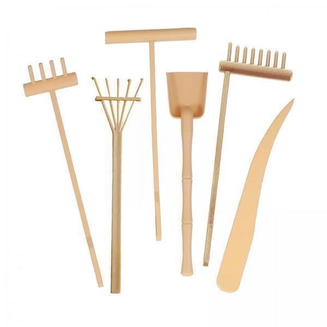 Rastrillo de arena,Kit de accesorios para arena de jardín Mini rastrillos Inicio,Rastrillo Mini herramientas de arena para jardín ,Rastrillo para bandeja de arena Accesorios para bandeja