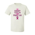 thumbnail image 2 of Keep Calm and Fight On Breast Cancer Awareness Men's Graphic T-Shirt, White, 3XL, 2 of 3