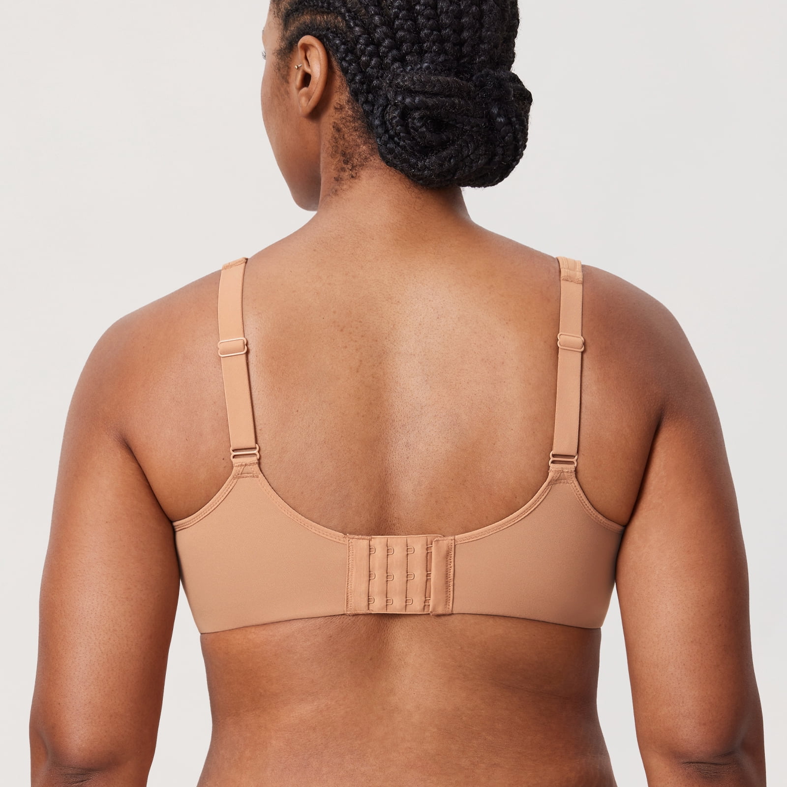 DELIMIRA Women's Inbarely Plus Full Coverage Bra Plus Size Underwire Unlined Seamless Bras