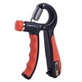 thumbnail image 1 of Ejercitador De 3 Dedos Con Contador Para Adultos, Guitarra, Muñeca, Agarre De Mano, Fortalecedor, Gimnasio, Negro Y Rojo, 1 of 8